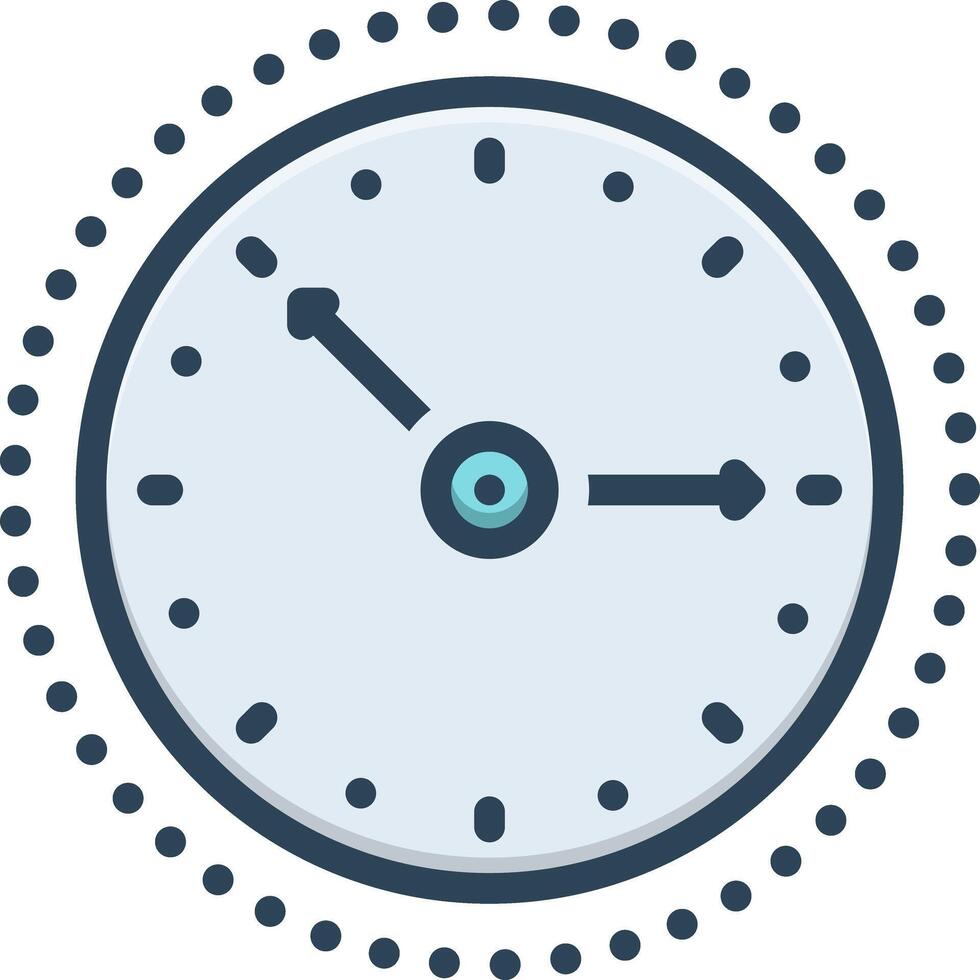 Vector color icon for times