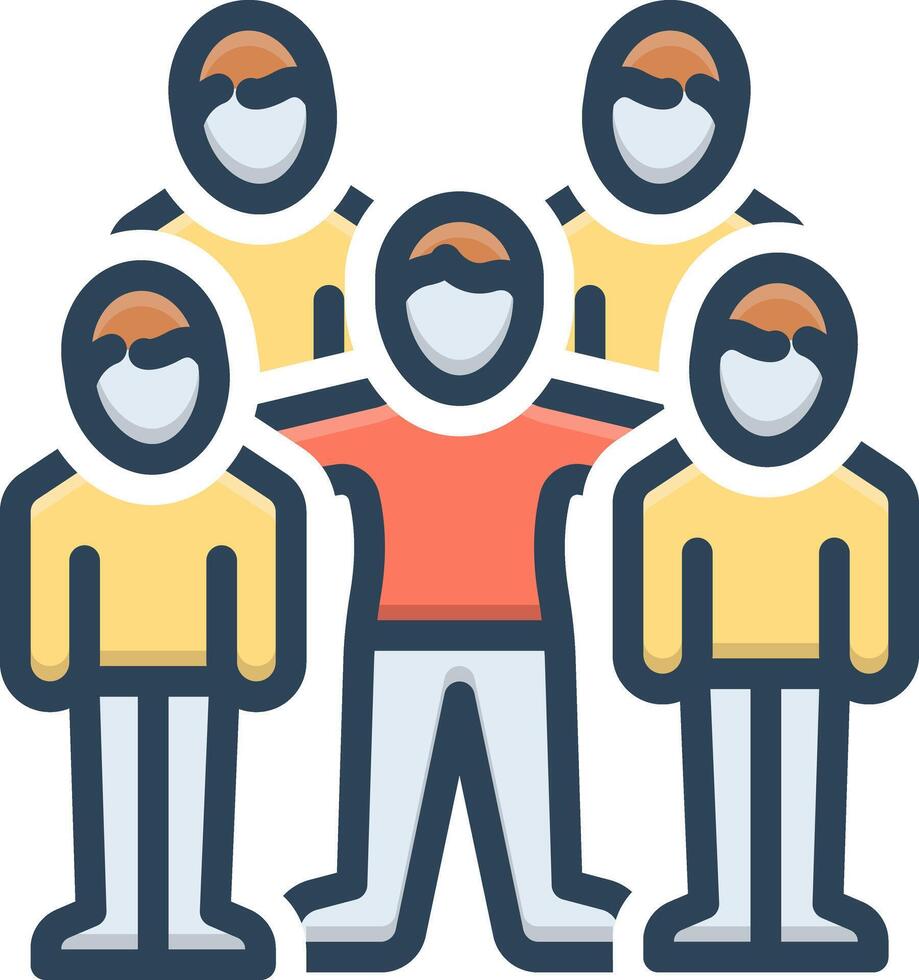 Vector color icon for kinship