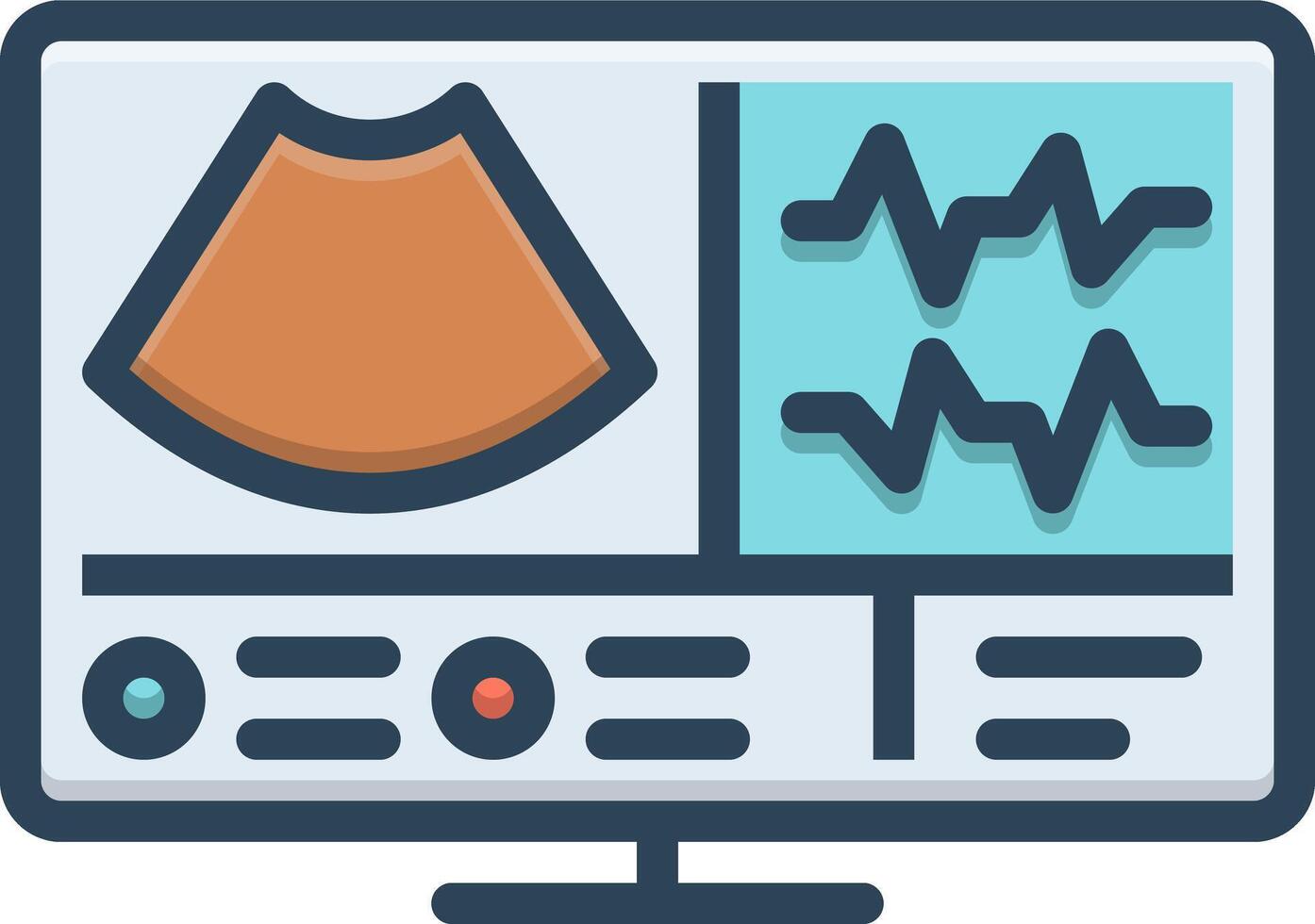 Vector color icon for diagnostic
