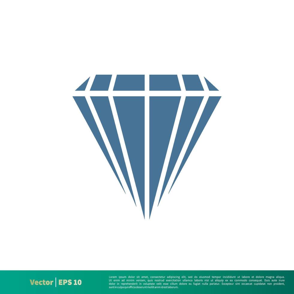 Diamond Icon Vector Logo Template Illustration Design. Vector EPS 10.