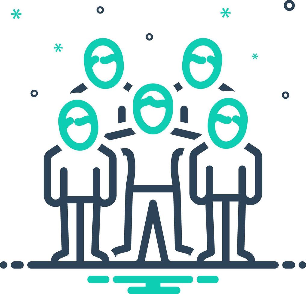 Vector mix icon for kinship