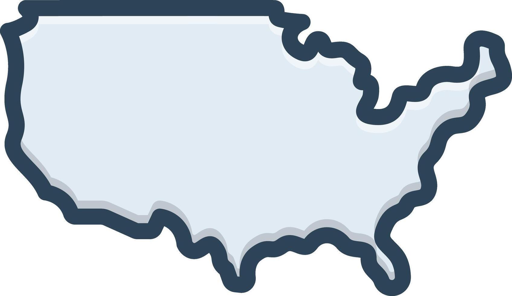 vector color icono para Estados Unidos