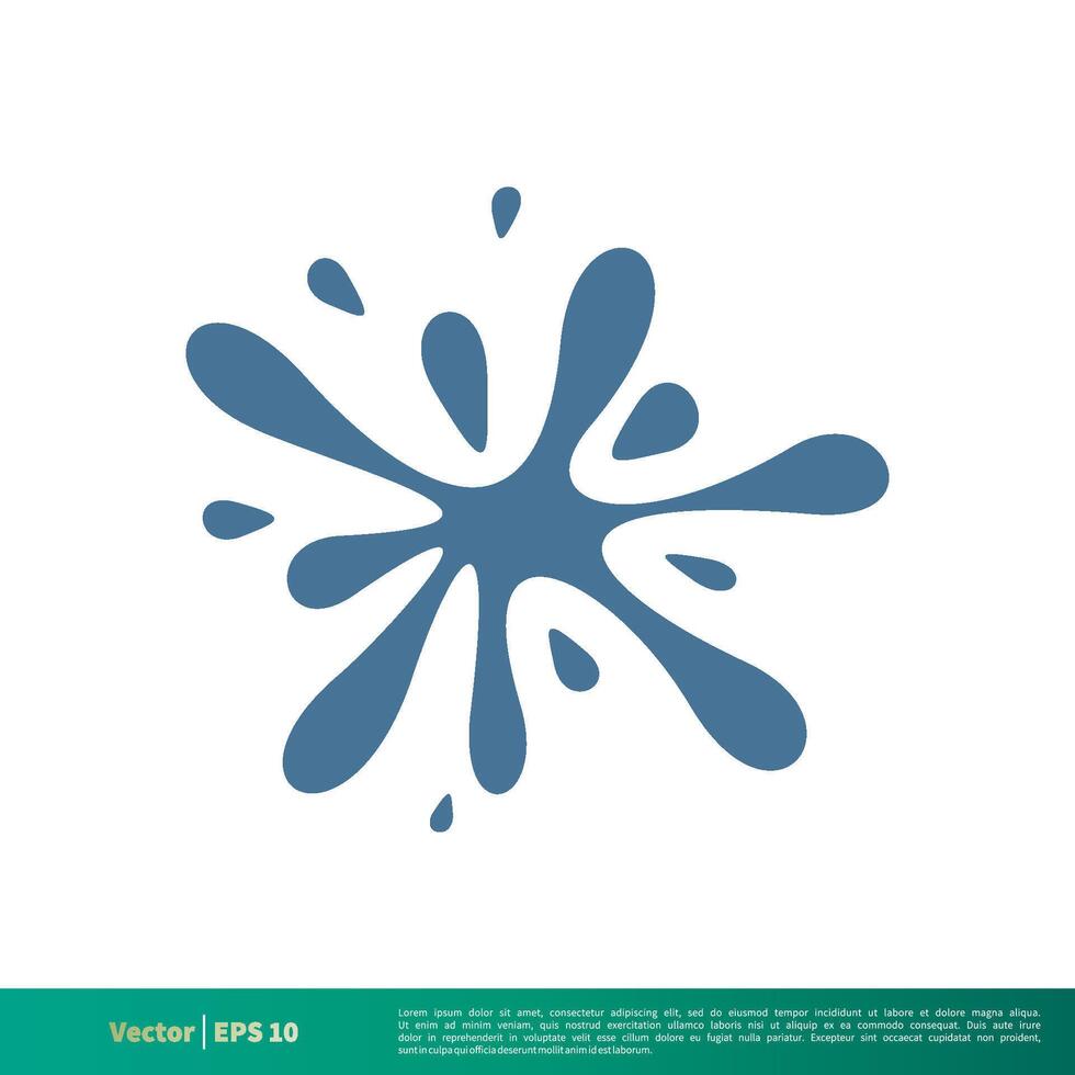 Splash Water Icon Vector Logo Template Illustration Design. Vector EPS 10.