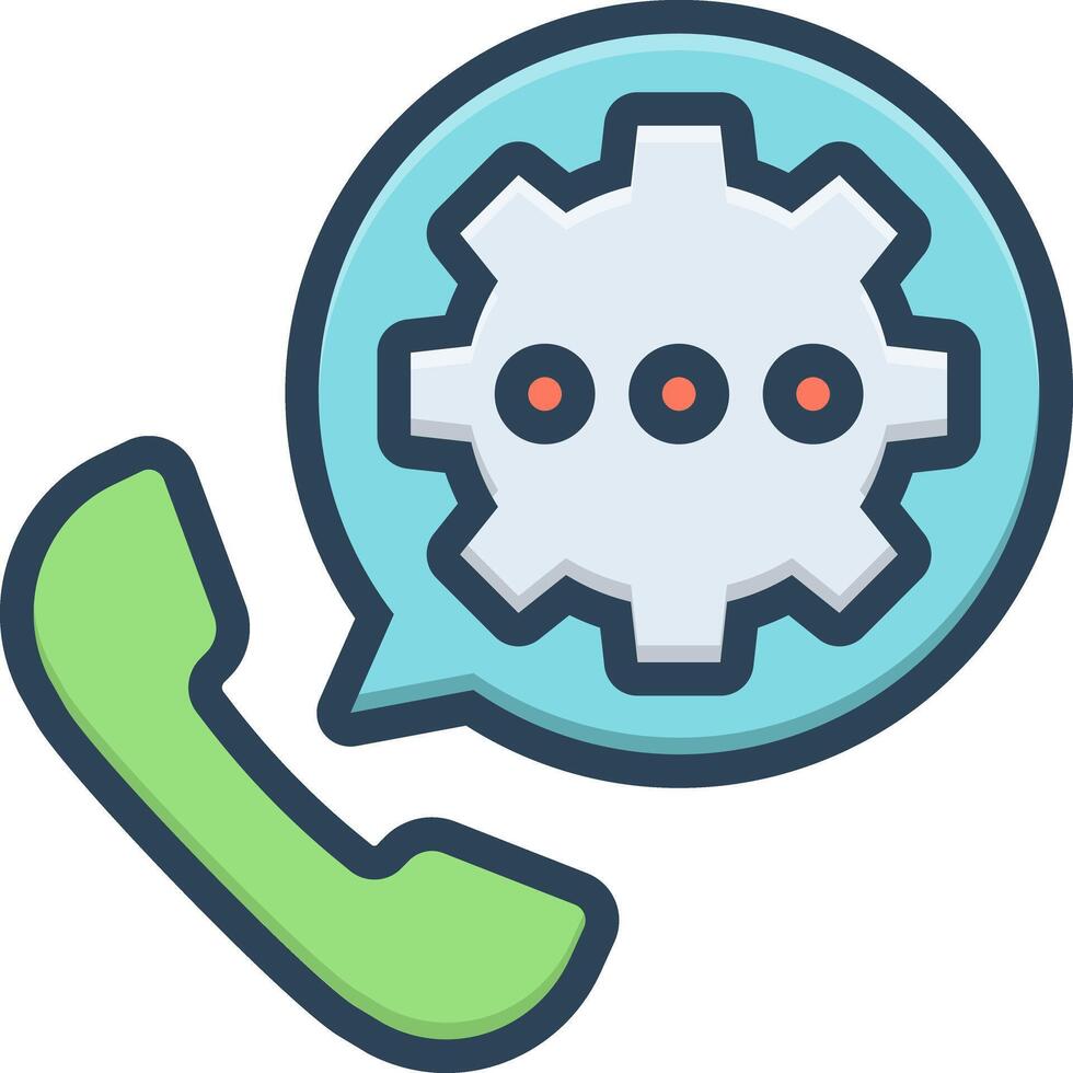 Vector color icon for service