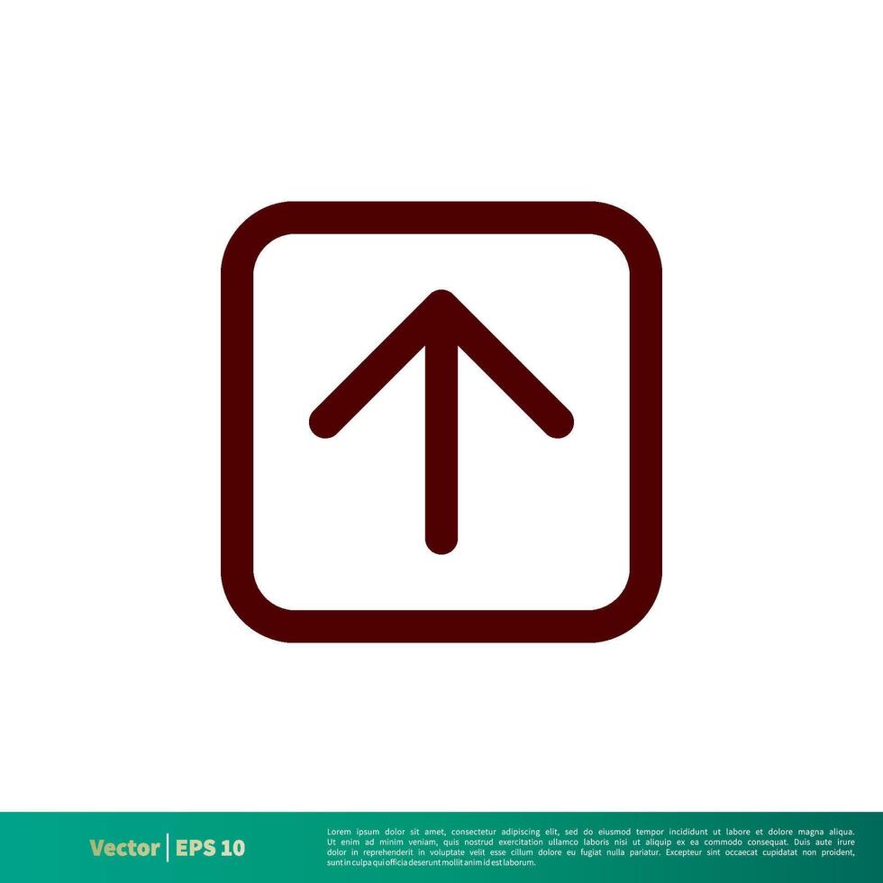 Upload Up Arrow Icon Vector Logo Template Illustration Design. Vector EPS 10.