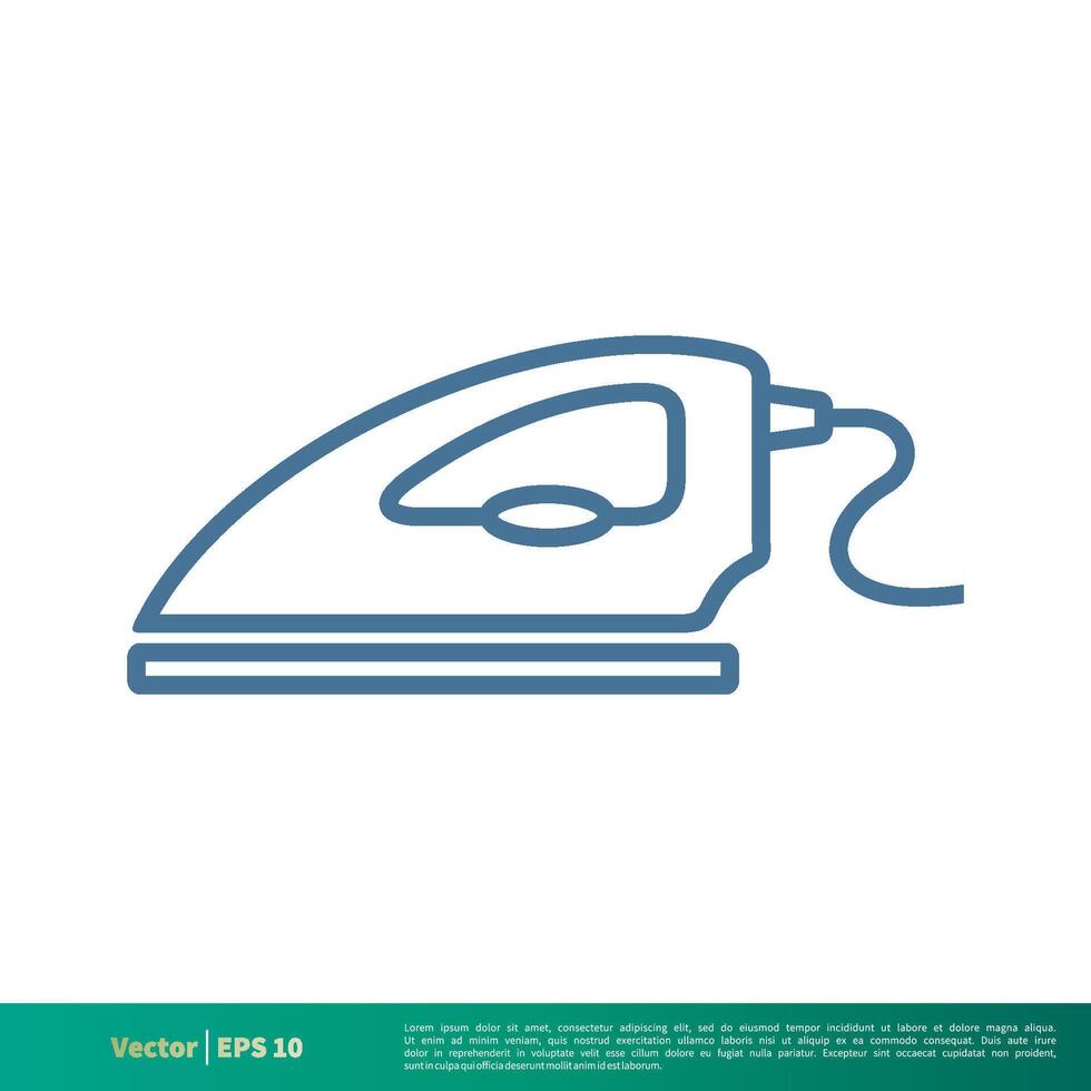 Ironing, Laundry Icon Vector Logo Template Illustration Design. Vector EPS 10.