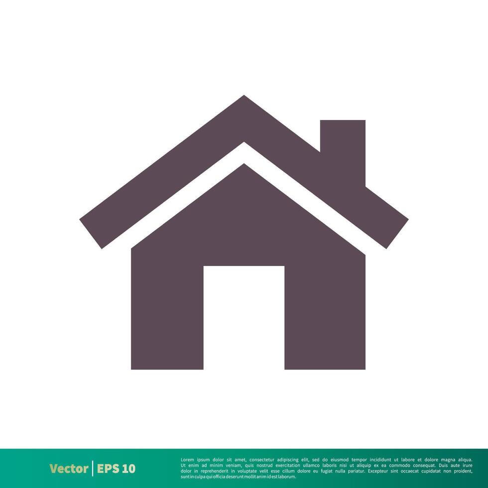 Home or House, Building, Real Estate Icon Vector Logo Template Illustration Design. Vector EPS 10.