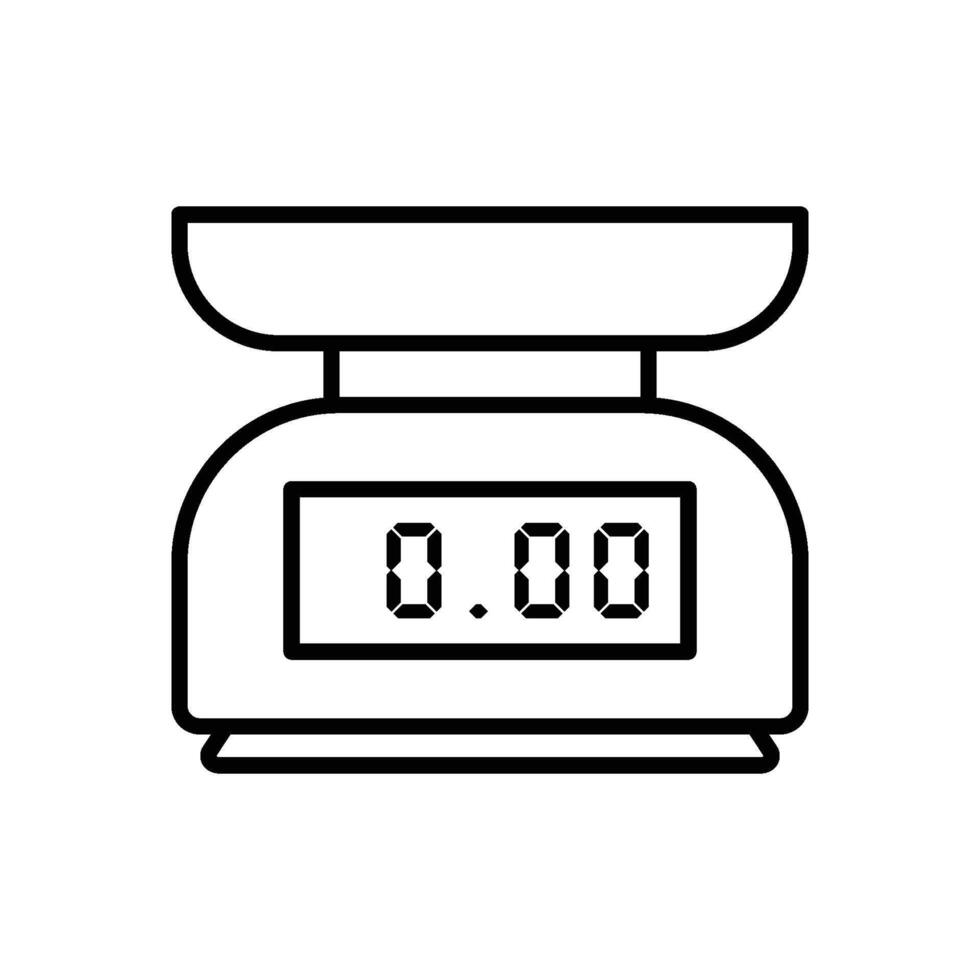 Kitchen Scale Icon vector Design illustration