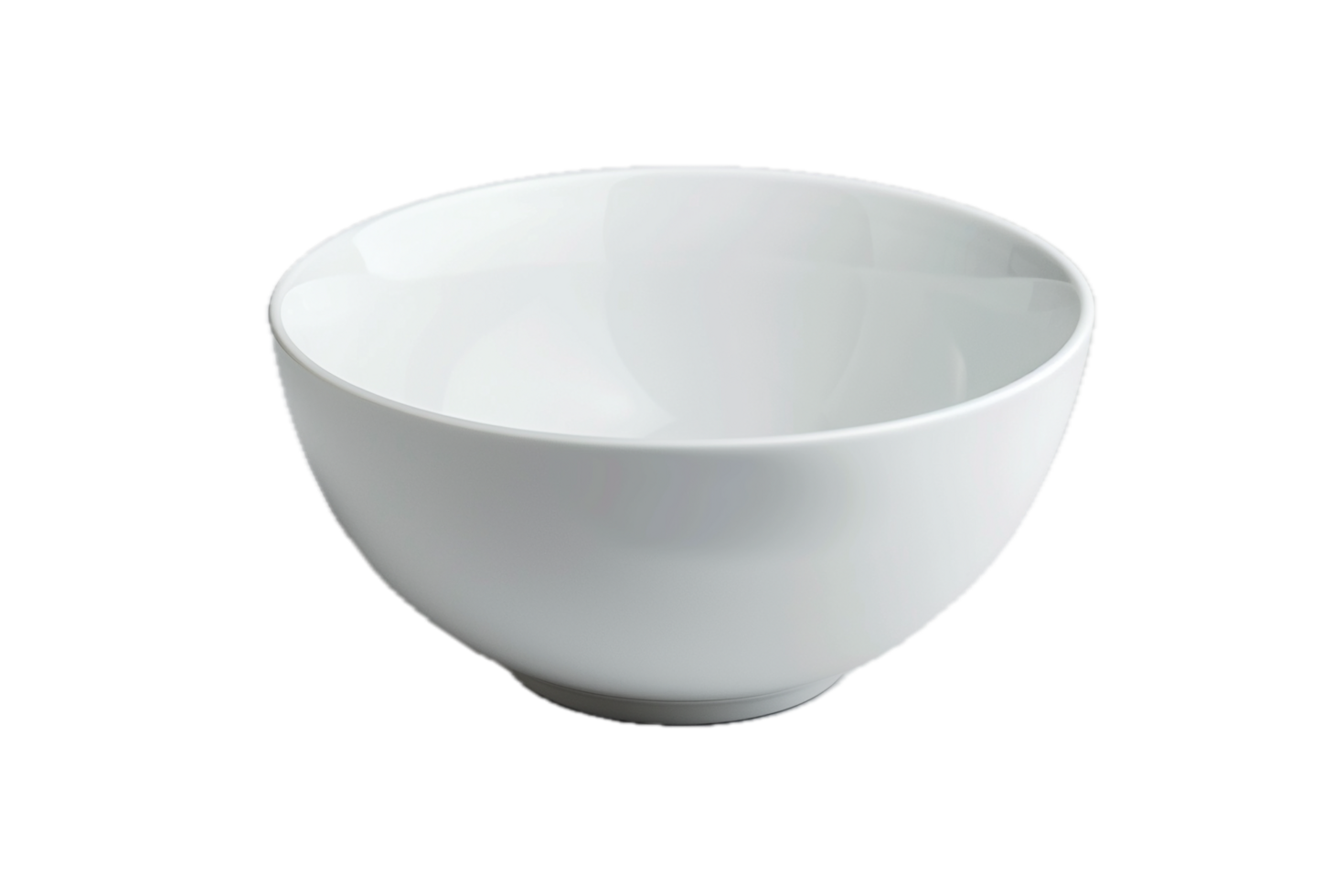 AI generated Empty White Ceramic Bowl png