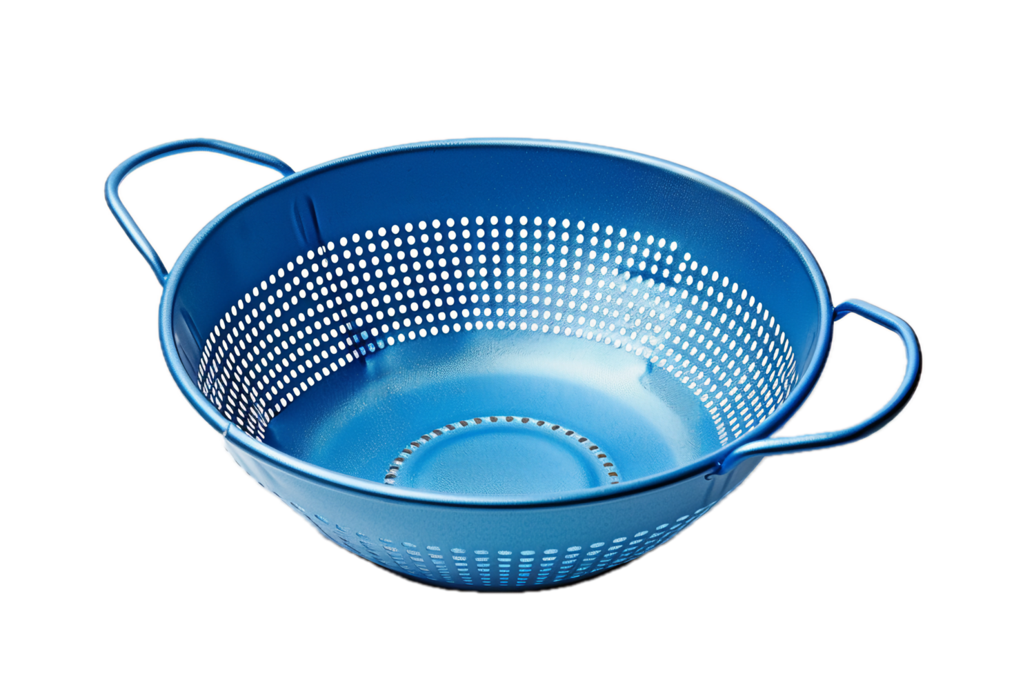 AI generated Blue Colander with Handles png