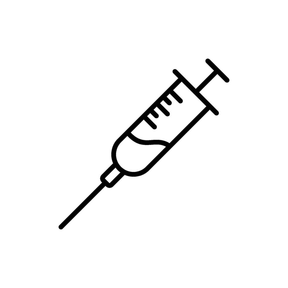 Syringe Medical Icon Vector Template