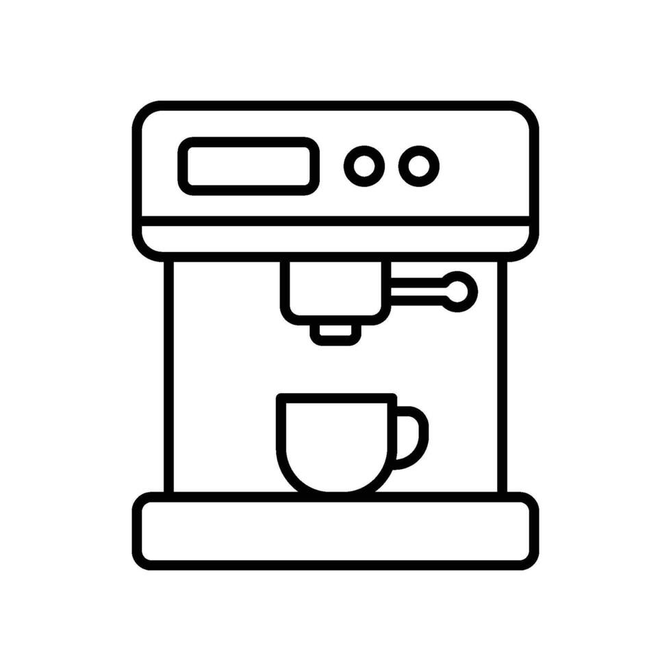 café fabricante icono vector diseño