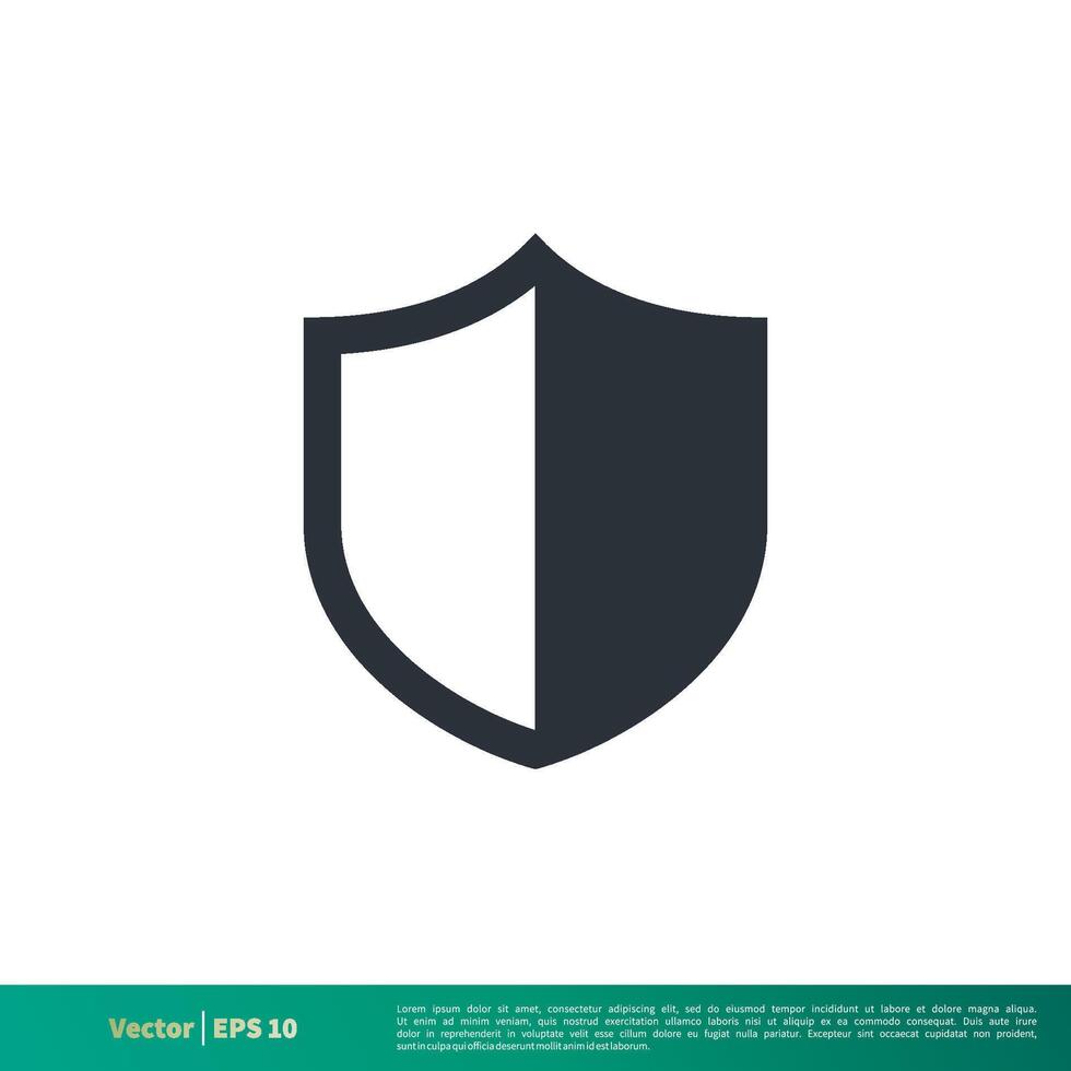 Simple Shape Shield Icon Vector Logo Template Illustration Design. Vector EPS 10.