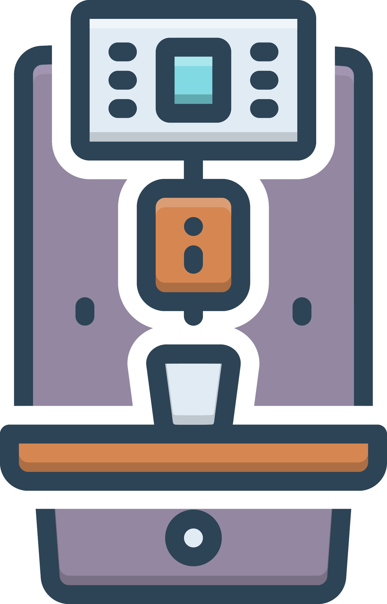 Vector color icon for machine 41153011 Vector Art at Vecteezy