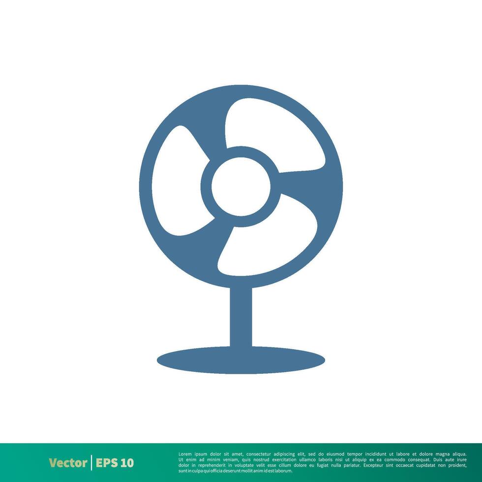 Fan Icon Vector Logo Template Illustration Design. Vector EPS 10.