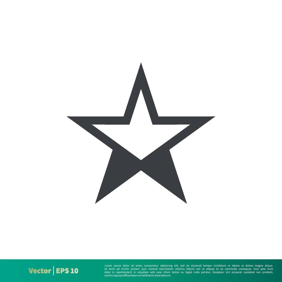 sencillo estrella forma icono vector logo modelo ilustración diseño. vector eps 10