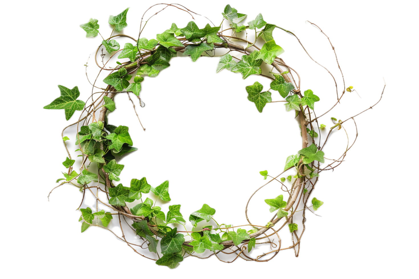 AI generated Ivy Vine Circle png
