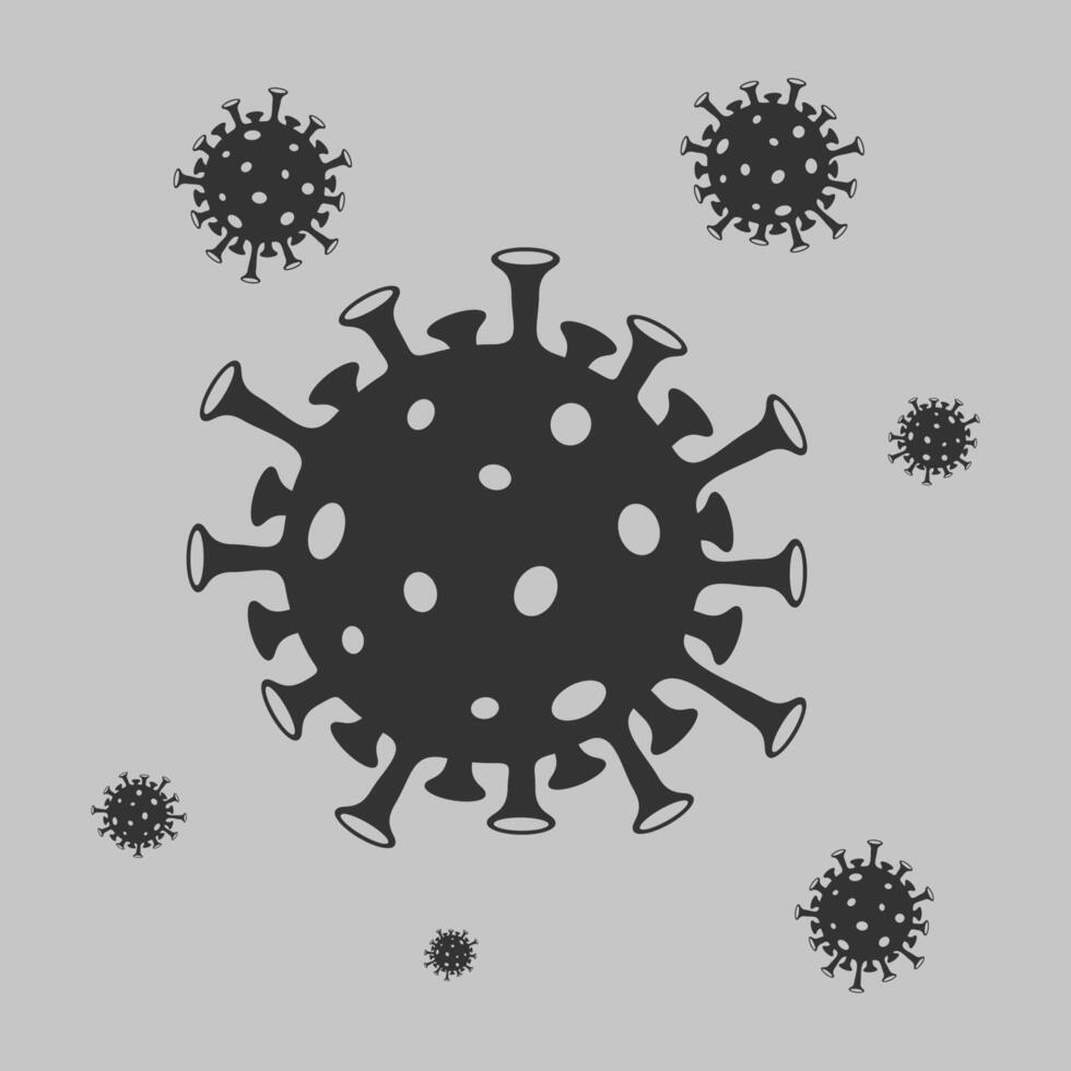 corona virus, COVID-19, 2019-ncov vector modelo ilustración diseño