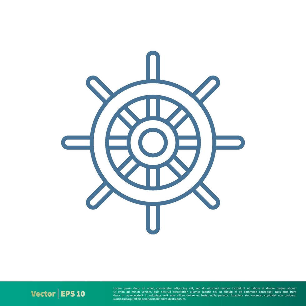 dirigir de barco, náutico icono vector logo modelo ilustración diseño. vector eps 10