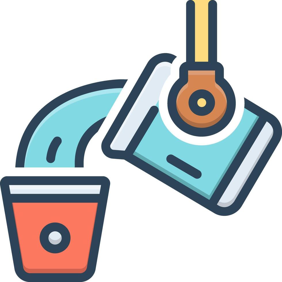 Vector color icon for casting