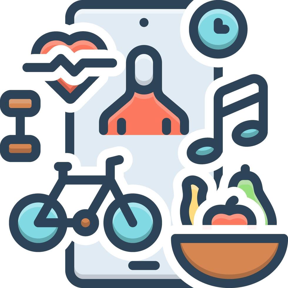 Vector color icon for lifestyle