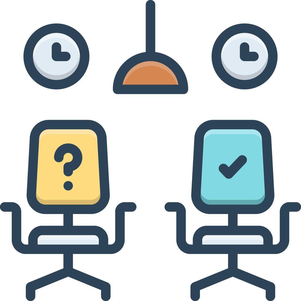Vector color icon for vacancies