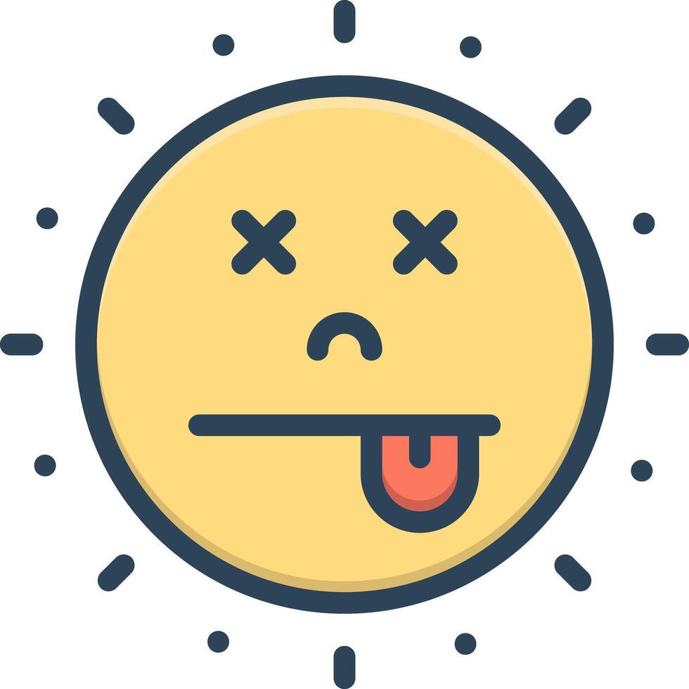 Vector color icon for waste time