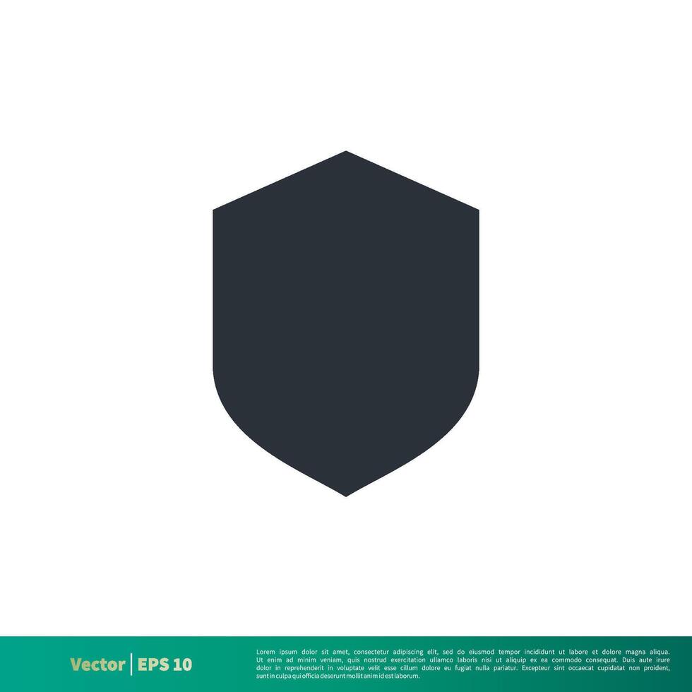 Simple Shape Shield Icon Vector Logo Template Illustration Design. Vector EPS 10.