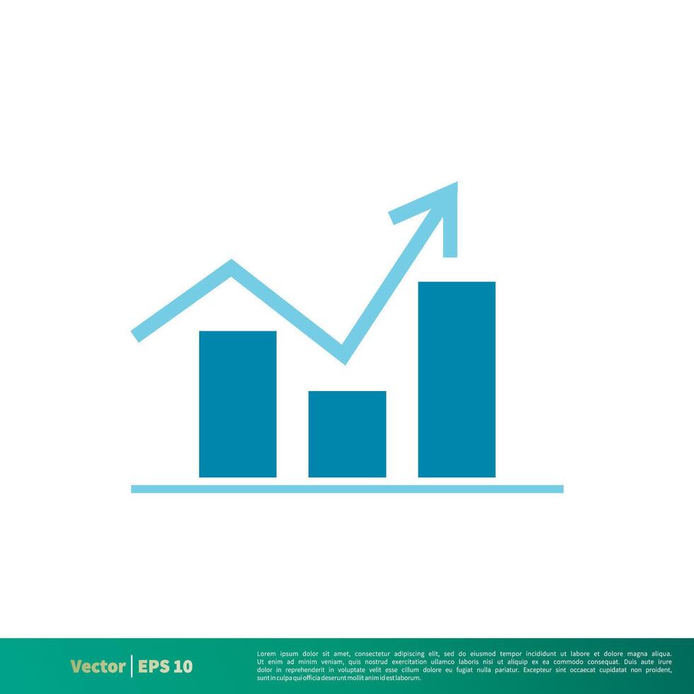 Graphic Chart Finance, Stock Exchange Icon Vector Logo Template Illustration Design. Vector EPS 10.