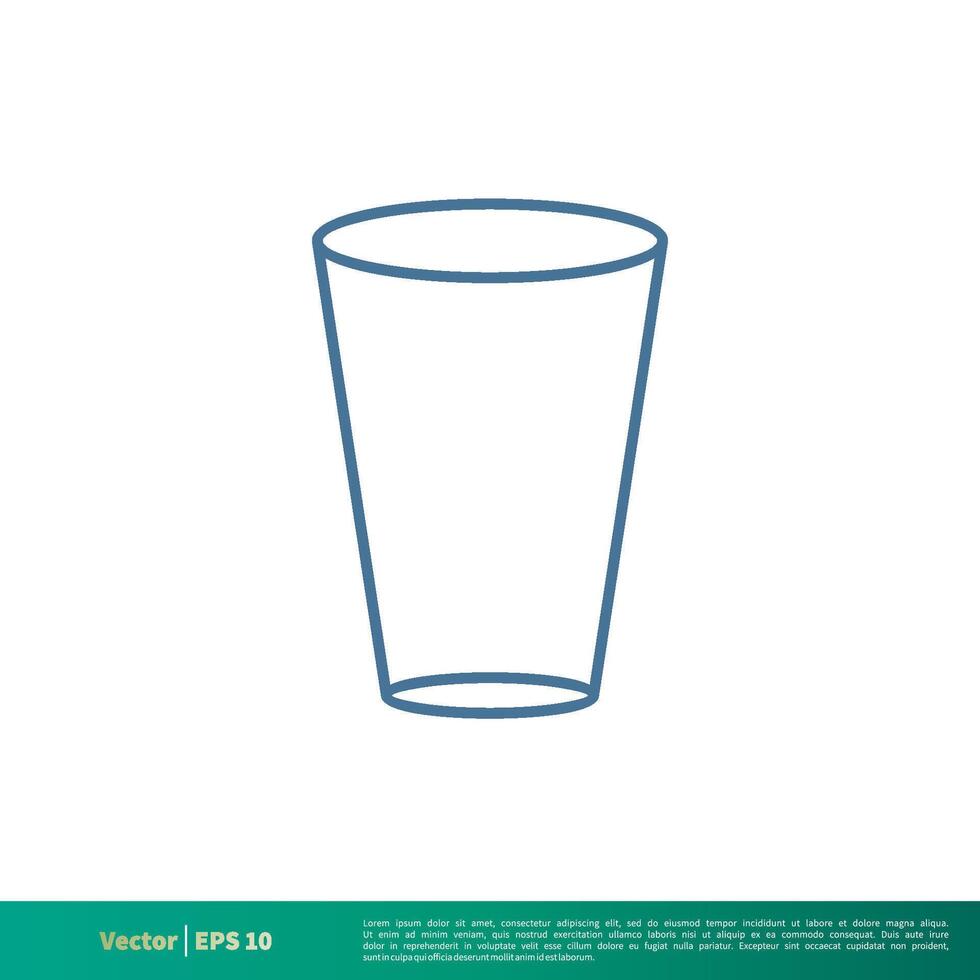 vaso icono vector logo modelo ilustración diseño. vector eps 10