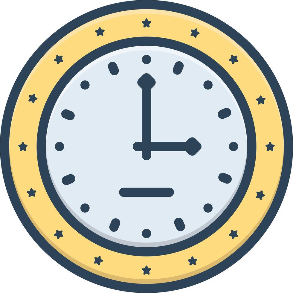 Vector color icon for timer