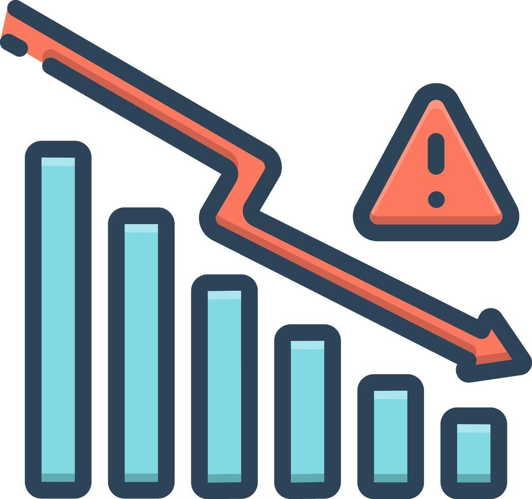 Vector color icon for reduce risk