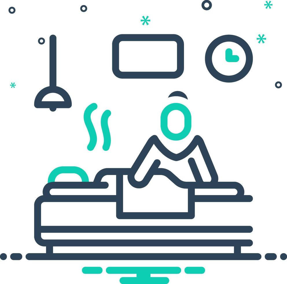 Vector mix icon for massage