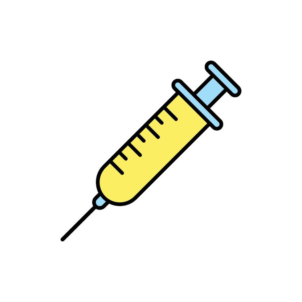 Syringe Medical Icon Vector Template