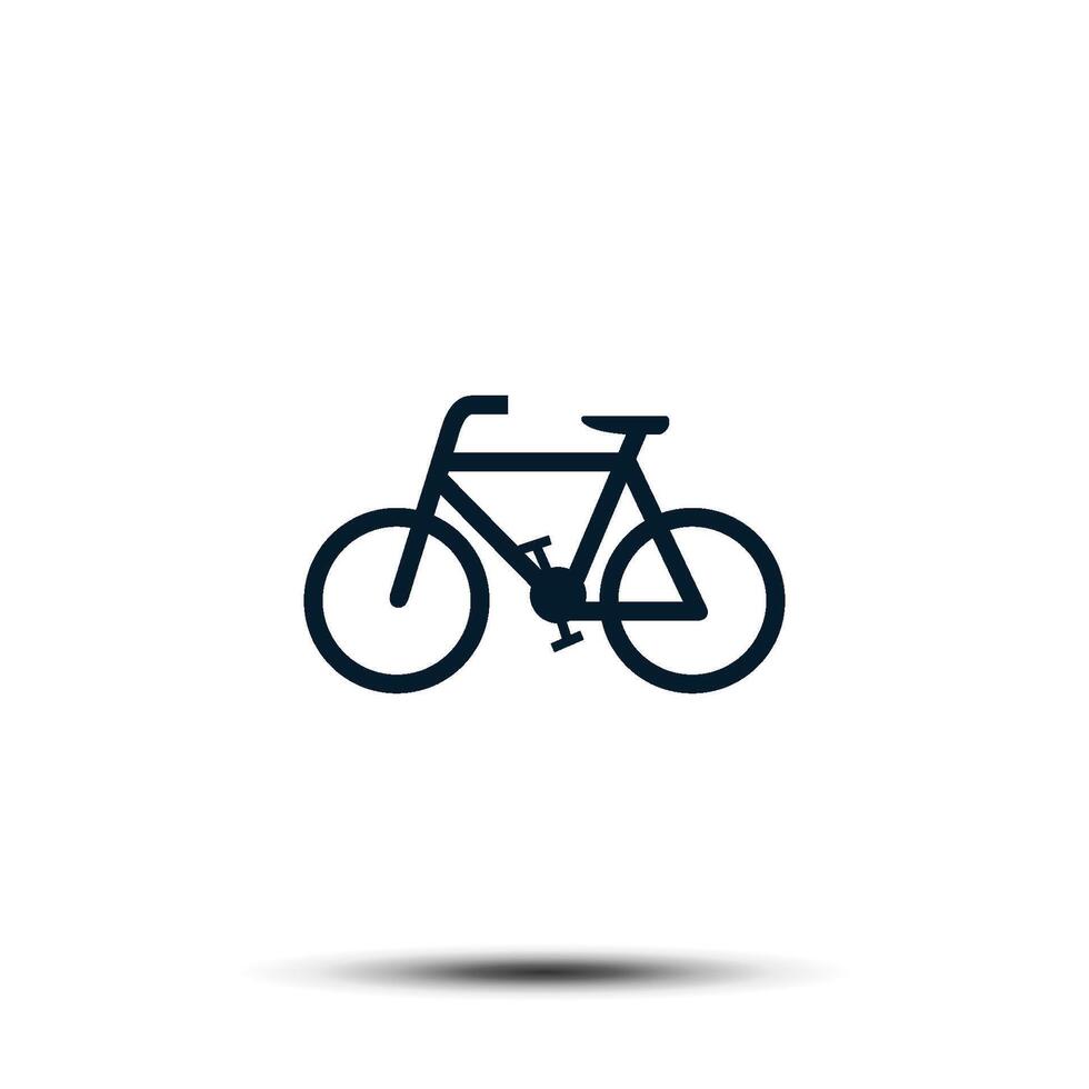 bicycle icon vector template. bike illustration flat design