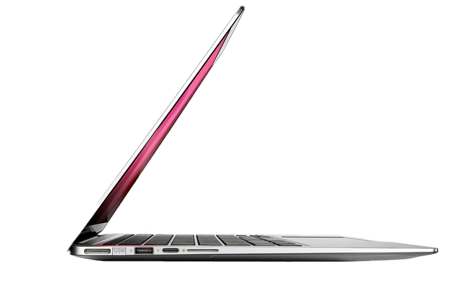 AI generated Modern Laptop with Silver png