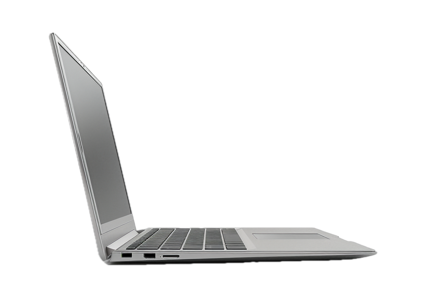 AI generated Modern Laptop with Silver png