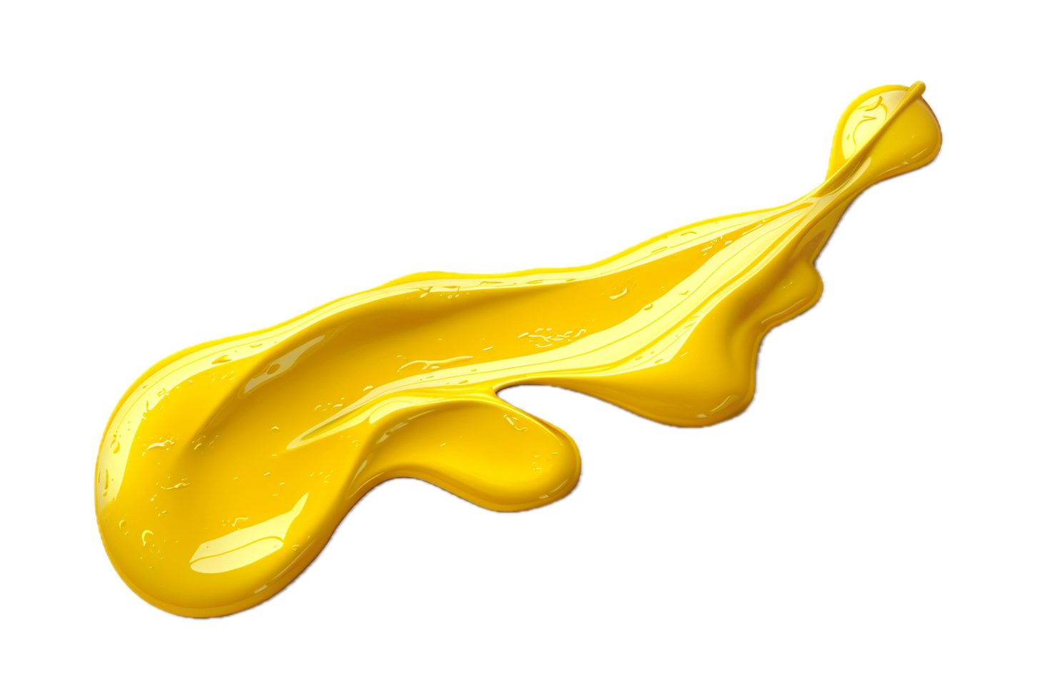 AI generated Vibrant Yellow Paint Splash png