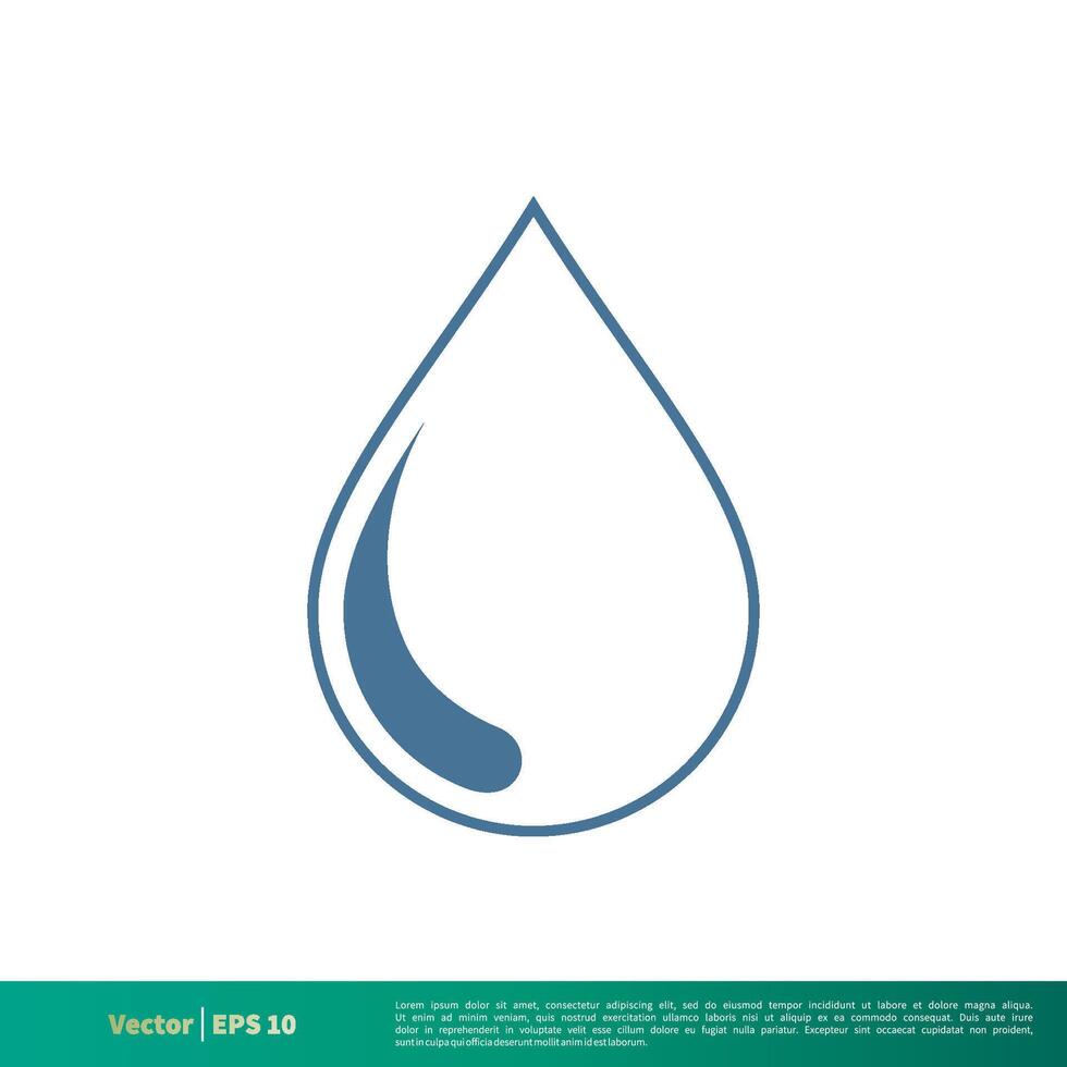 agua, gota de agua icono vector logo modelo ilustración diseño. vector eps 10