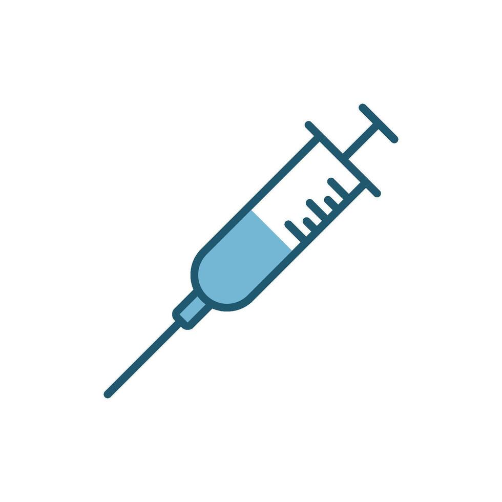 Syringe Medical Icon Vector Template