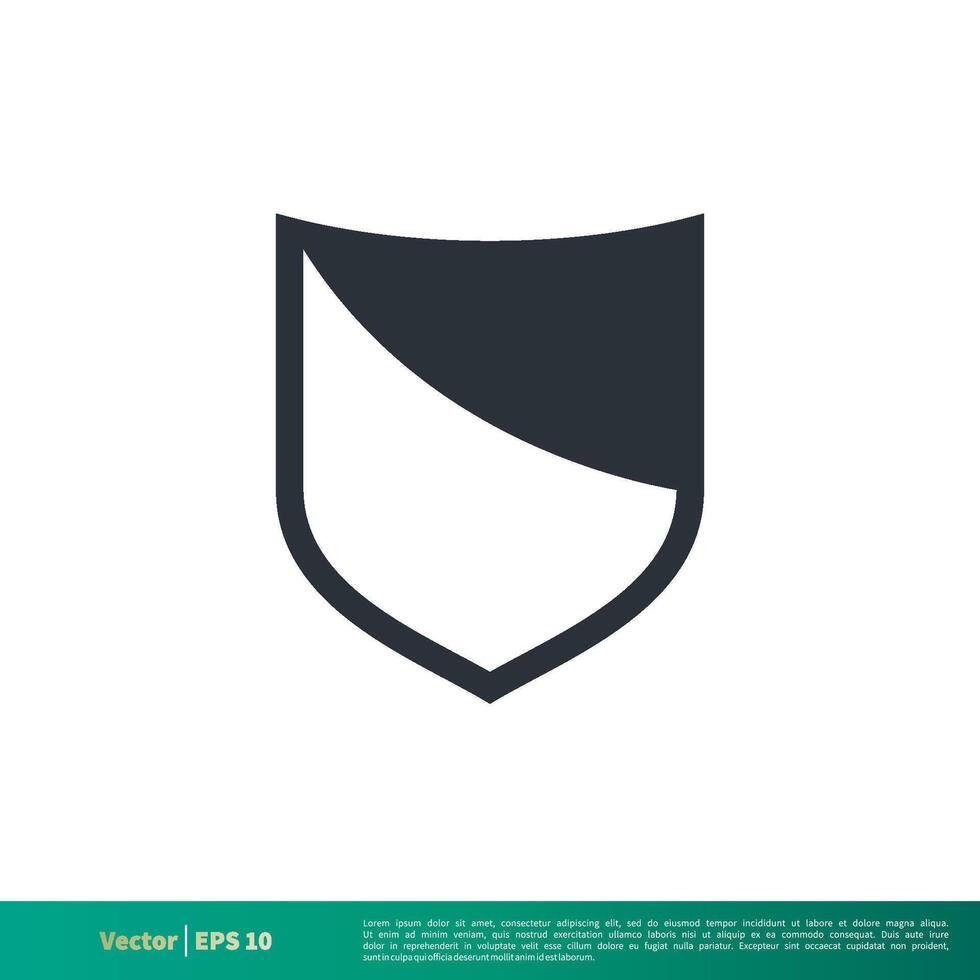 Simple Shape Shield Icon Vector Logo Template Illustration Design. Vector EPS 10.