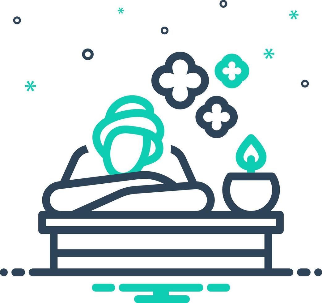 Vector mix icon for relax