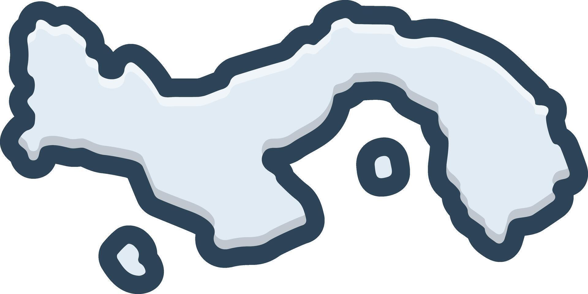 Vector color icon for panama