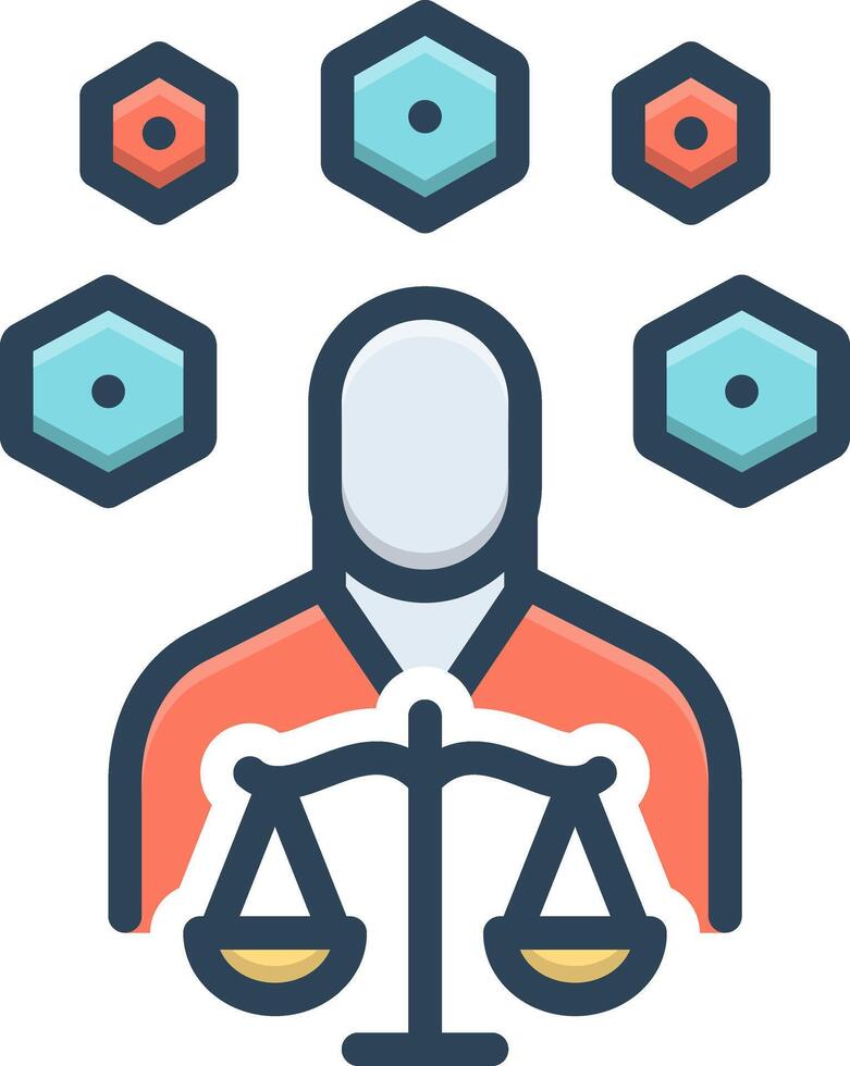 Vector color icon for principles