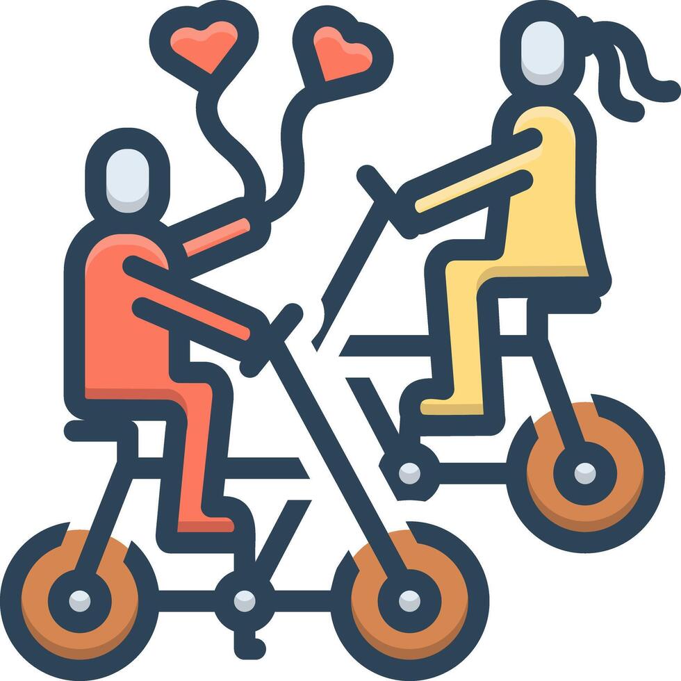 Vector color icon for celebrate velentine day