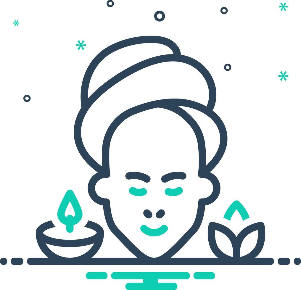 Vector mix icon for spa