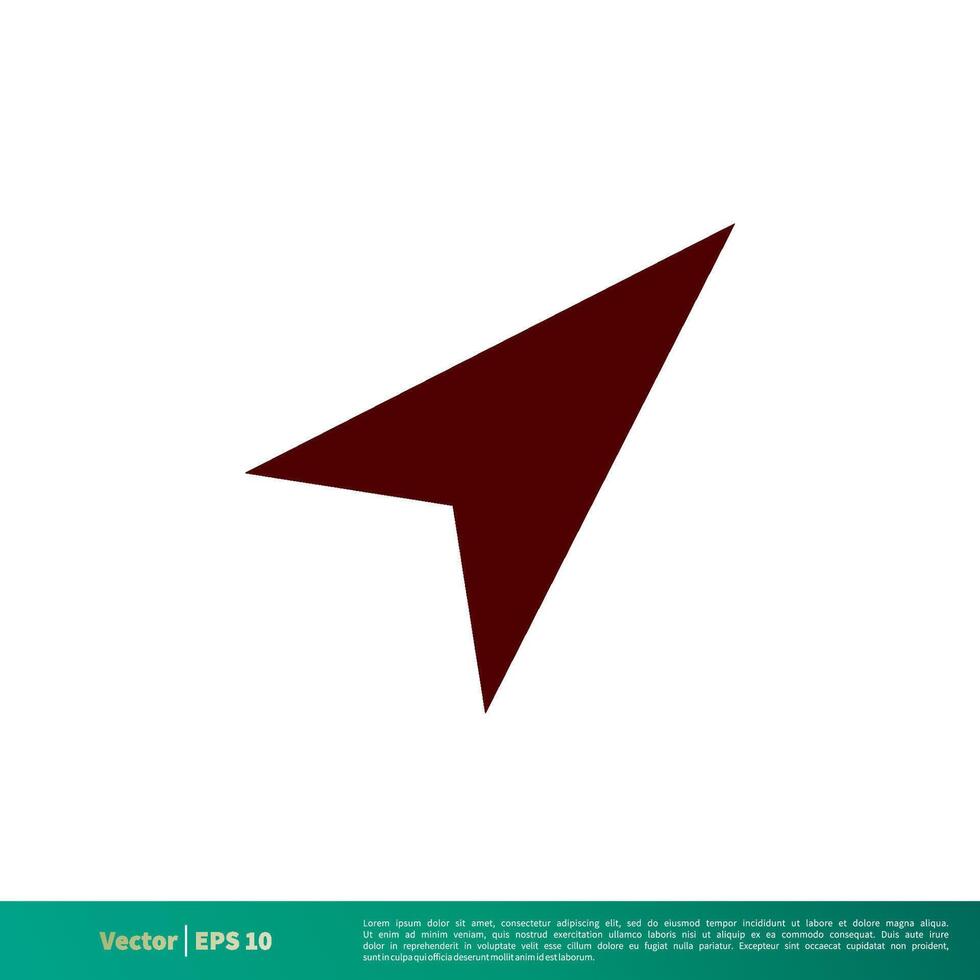 Arrow Pointer Icon Vector Logo Template Illustration Design. Vector EPS 10.
