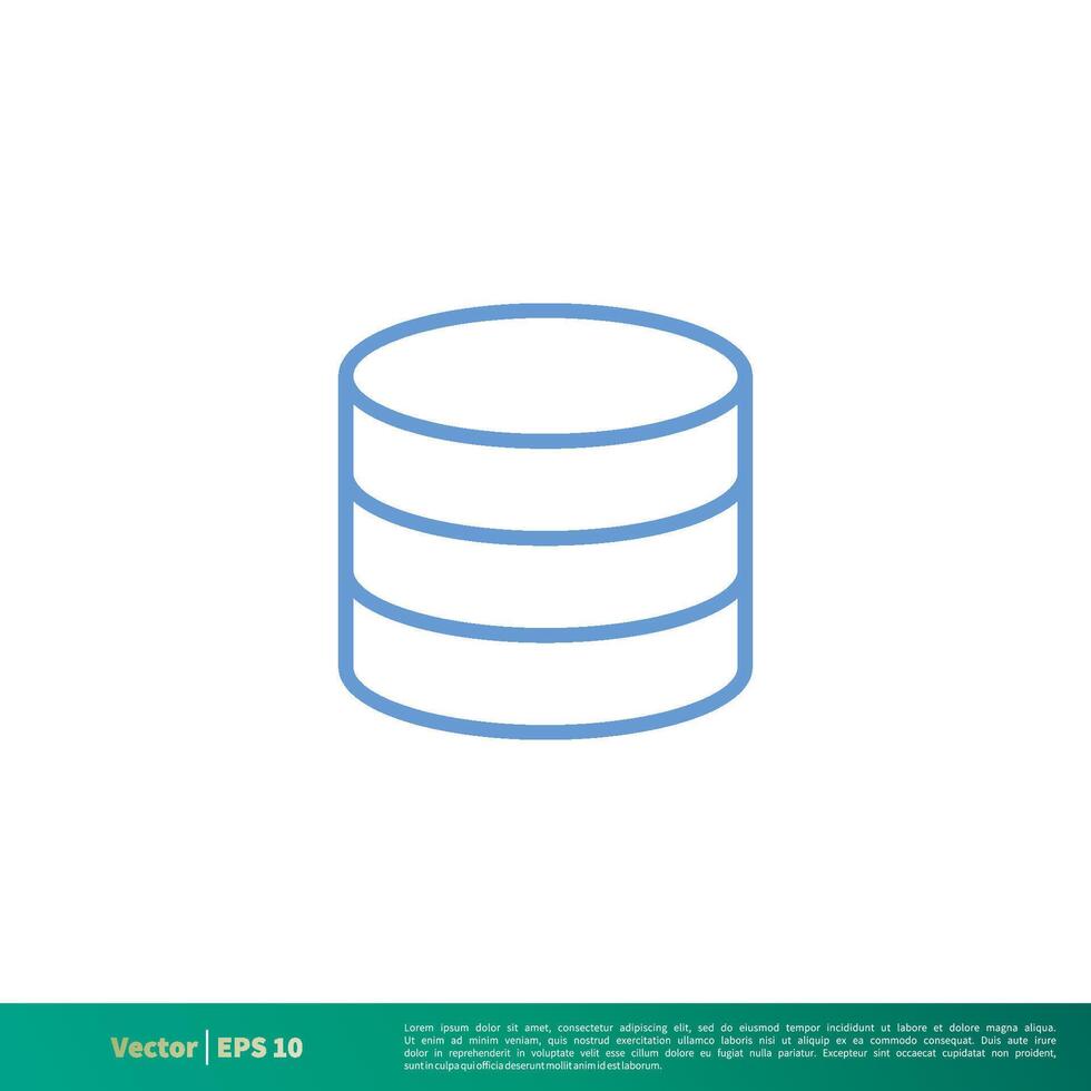 Data Storage Essential Icon Vector Logo Template Illustration Design. Vector EPS 10.
