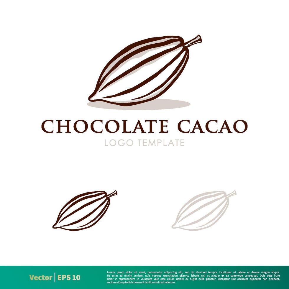 Cacao Fruit Icon Vector Logo Template Illustration Design. Vector EPS 10.