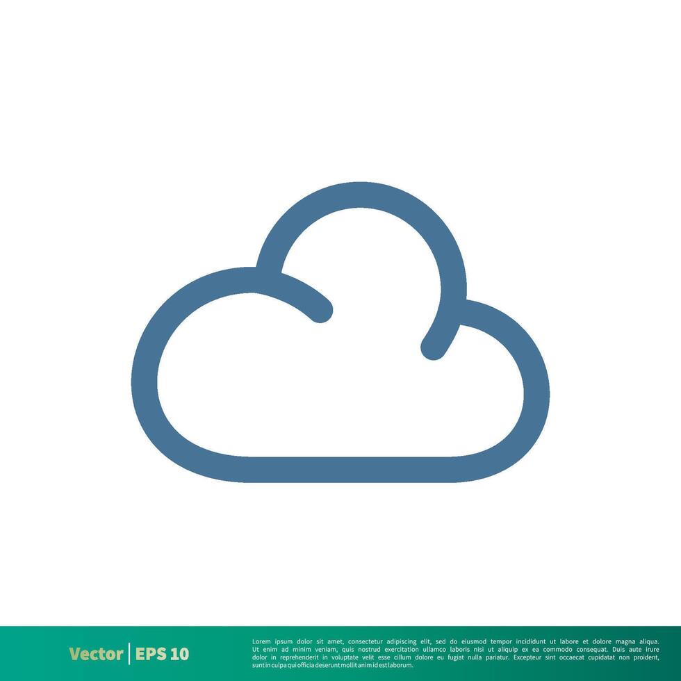 Cloud Icon Vector Logo Template Illustration Design. Vector EPS 10.